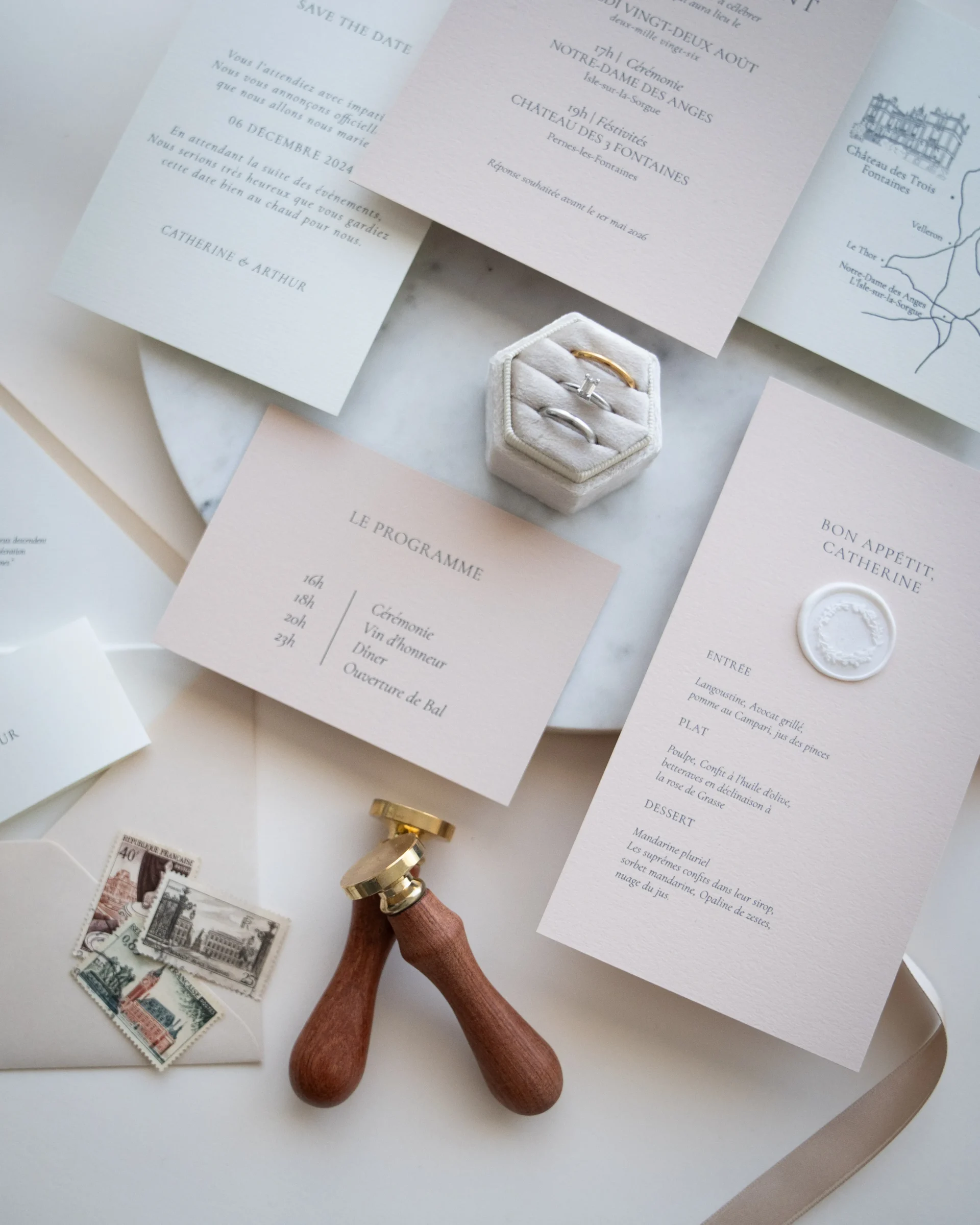 la collection cambridge papeterie de mariage